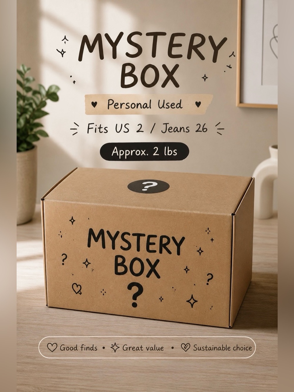 Mystery Box Surprise - Brown Kraft Storage Box